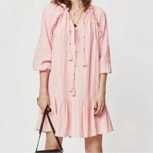 Rebecca Minkoff Charlize Dress Antique Pink Flowy Dress Sz. S